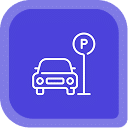 Parking privé et bornes de recharge